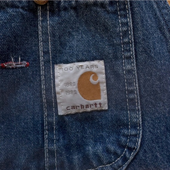 🎯SOLD🎯 Carhartt Overalls 100 Year Anniversary 1889-1989 Vintage and Rare - Picture 6 of 15